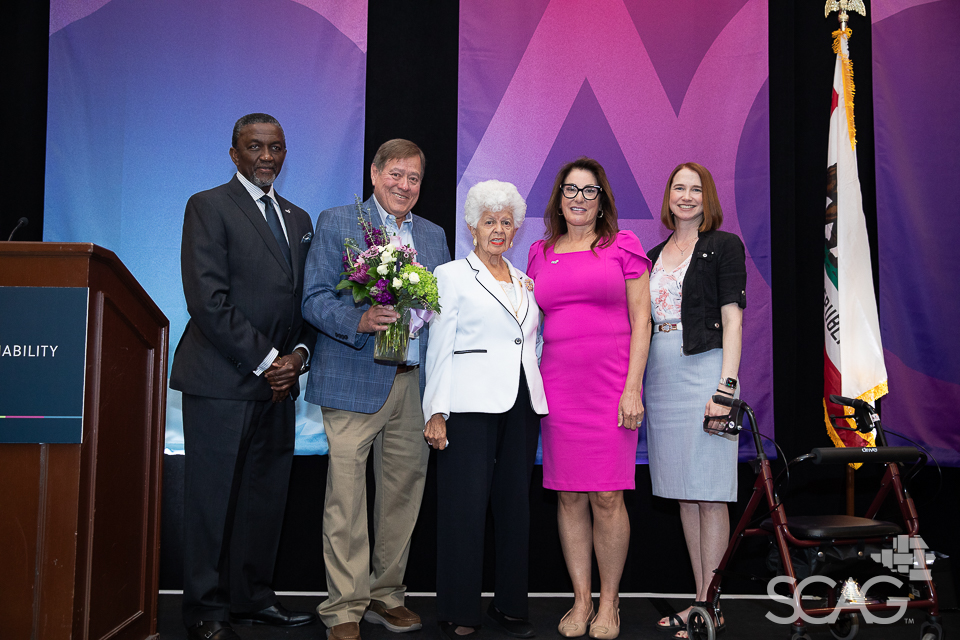 Executive Director Kome Ajise with Regional Council officers.